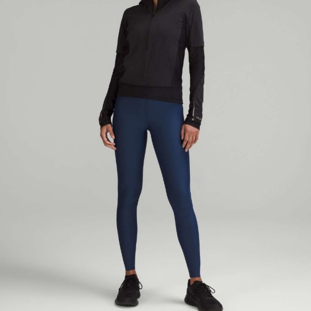 Lululemon SenseKnit High-Rise Running Tight 28" In Mineral Blue Size 6 - Picture 4 of 17